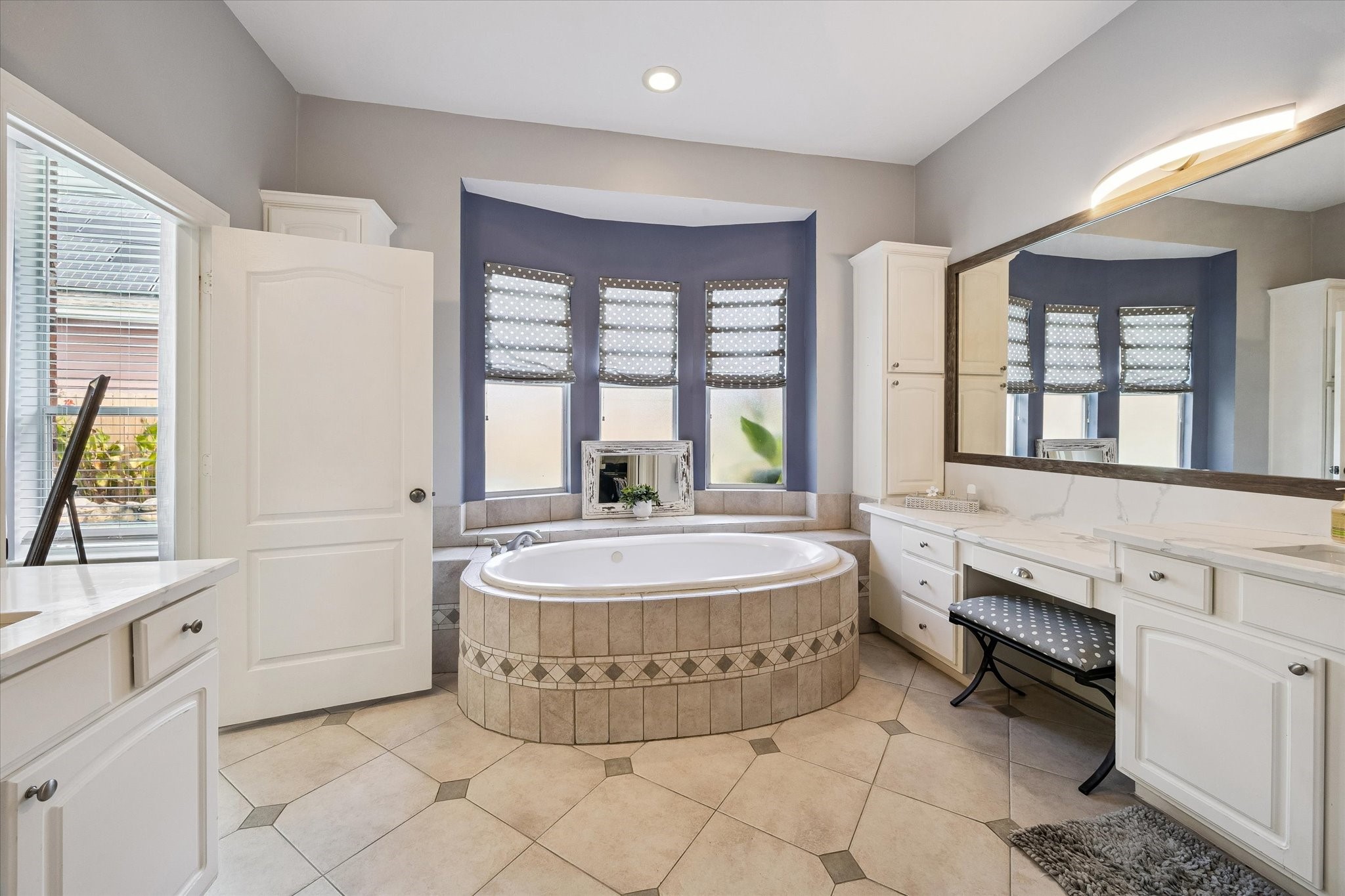 Primary bath with vanity