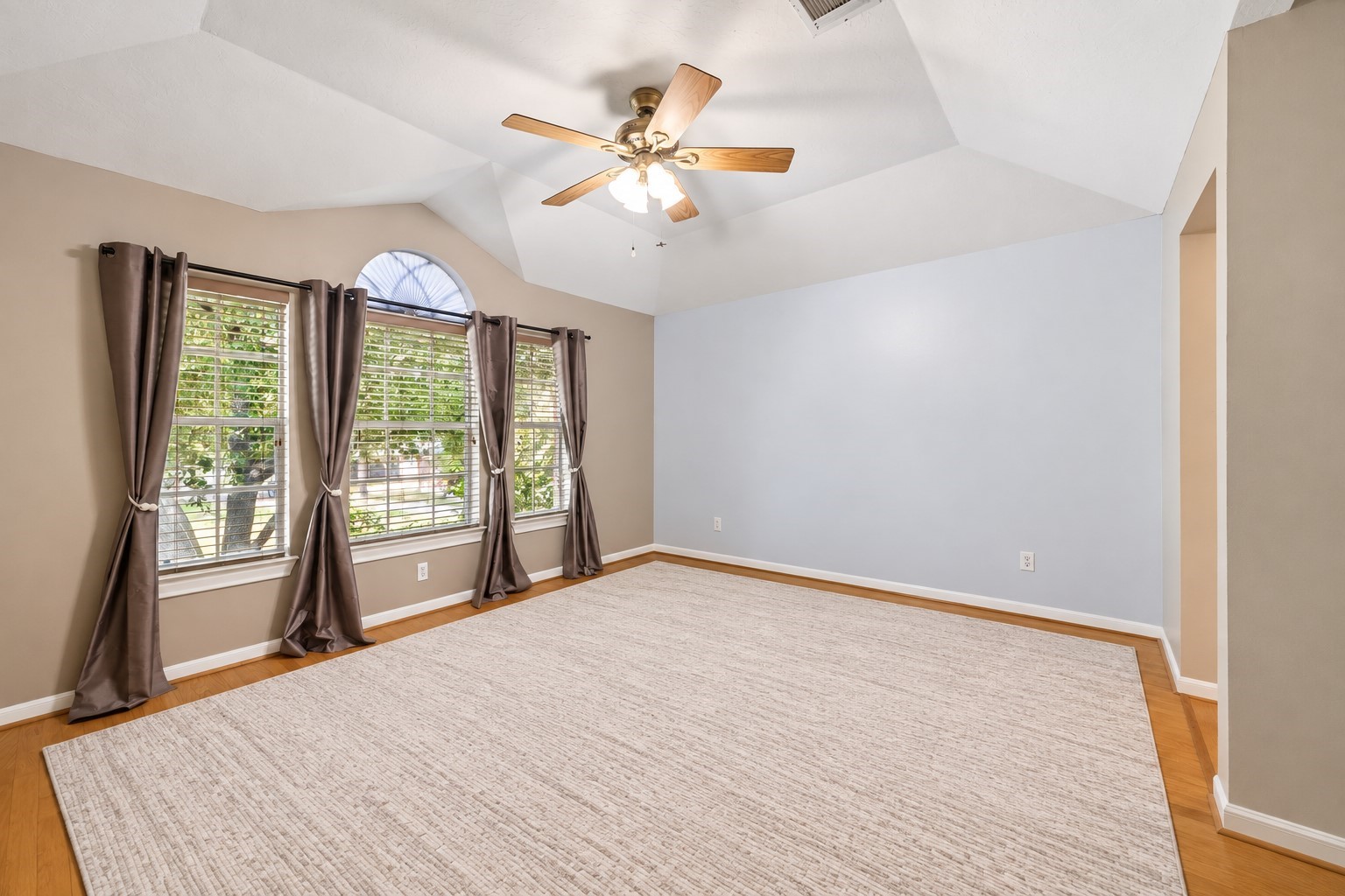 Front bedroom with large walk in closet