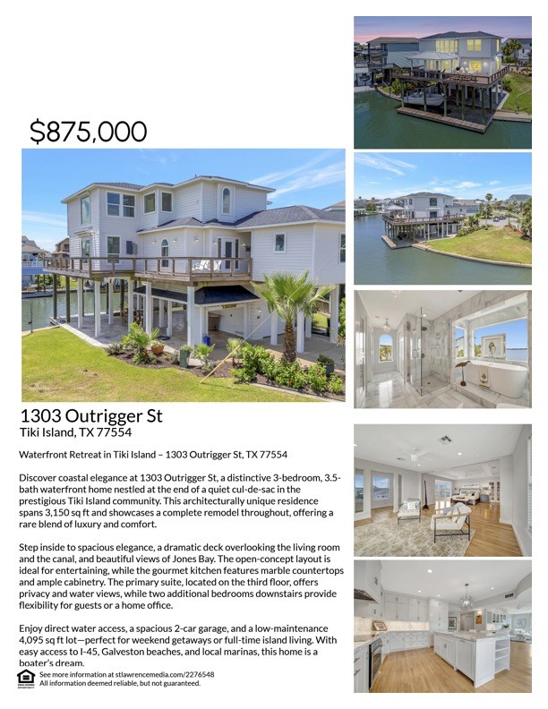 1303 Outrigger, Tiki Island, TX 77554 1303 Outrigger, Tiki Island, TX 77554