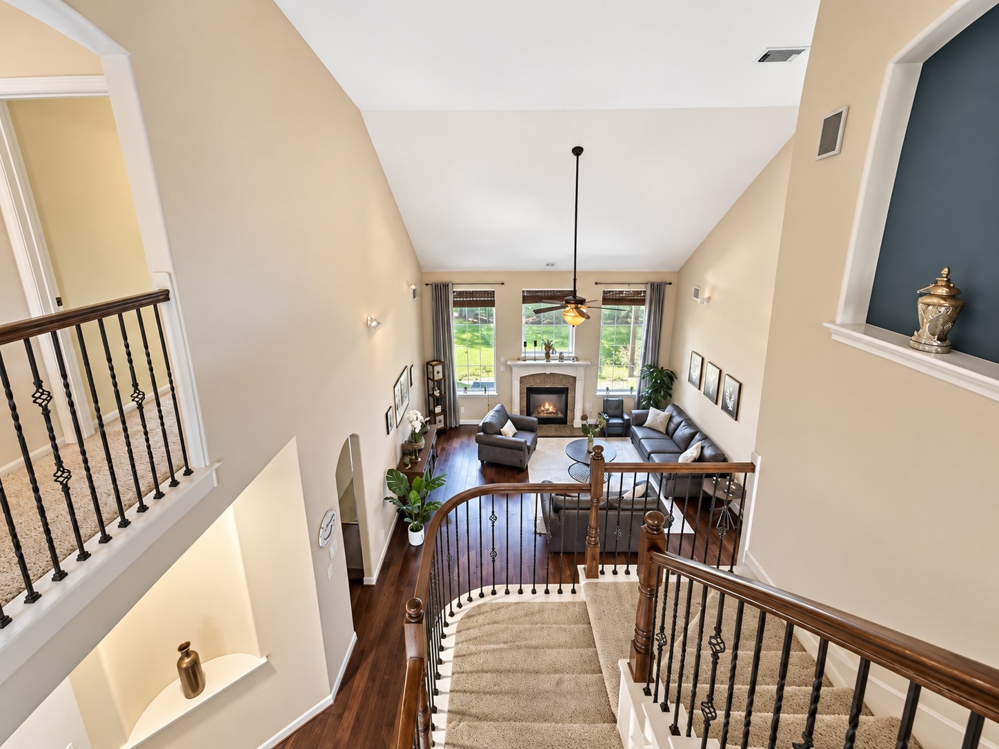 Soaring view from the staircase 2nd floor.