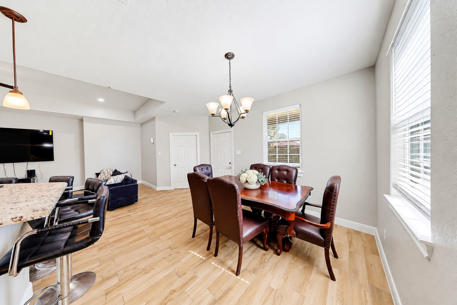 Turn everyday dinners into time together in this bright dining space beside the kitchen.