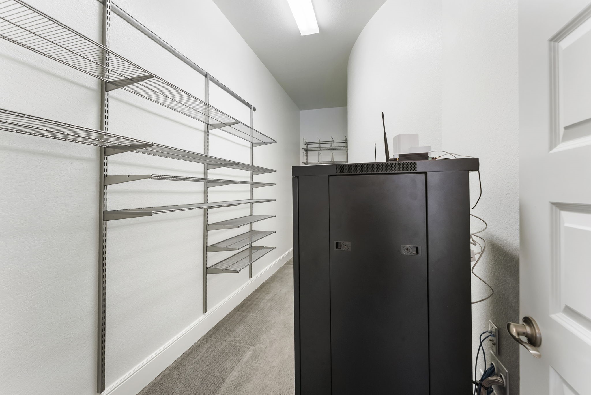 Under the stairs storage.