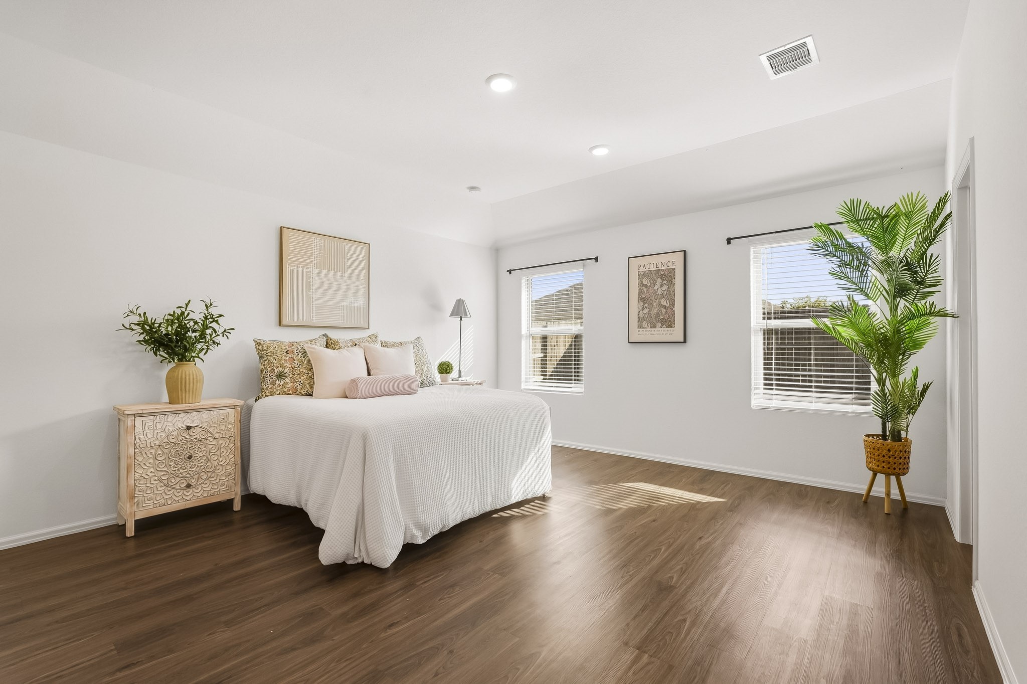Primary Bedroom on separate side of the home.