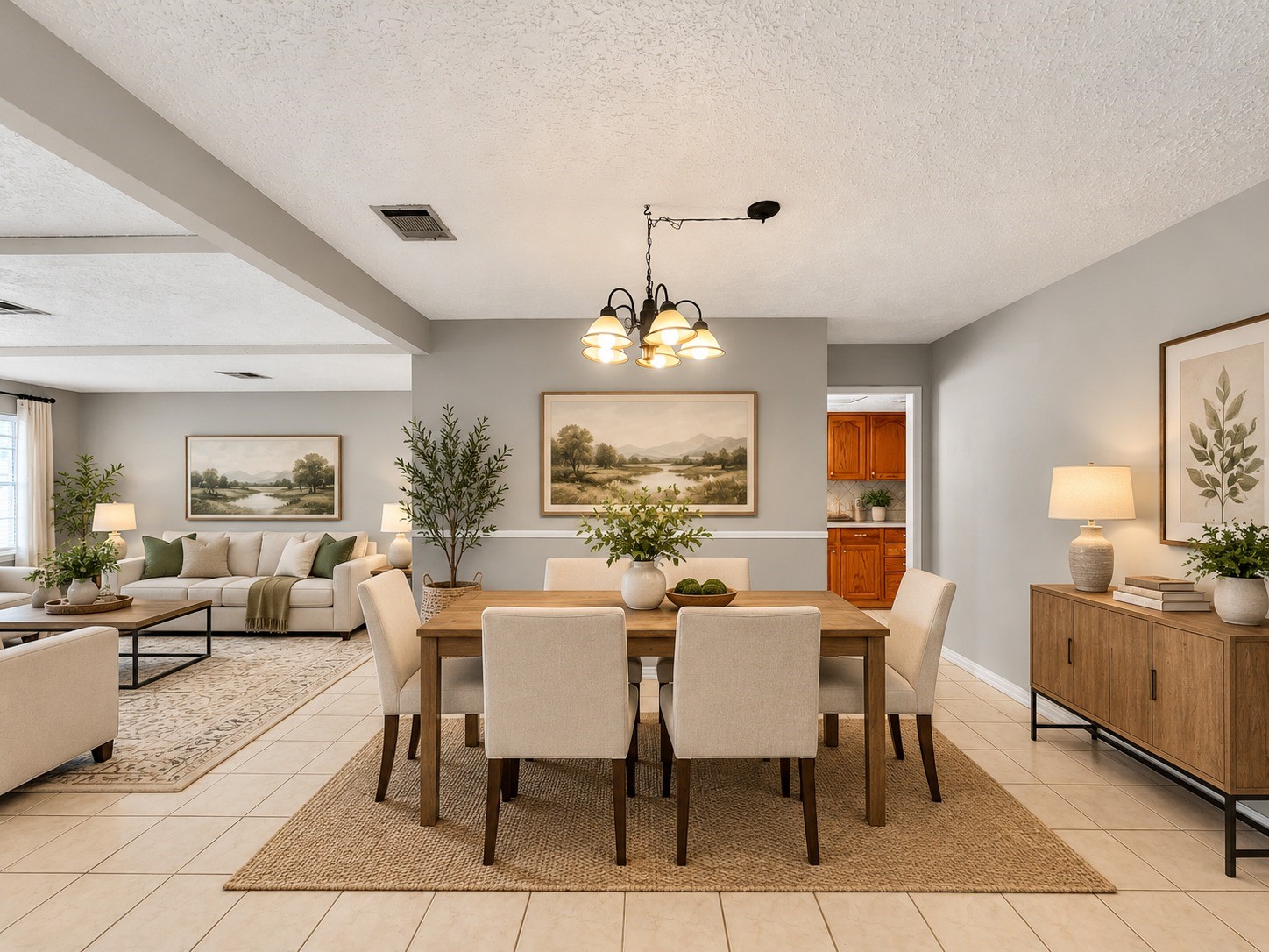 Living/Dining Room - Virtually Staged
