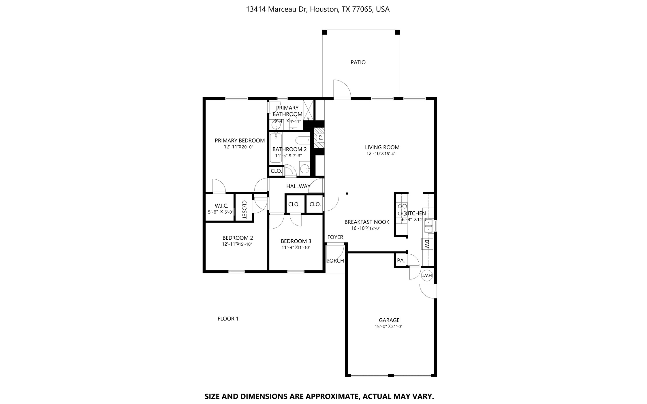 13414 Marceau Drive, Houston, TX 77065