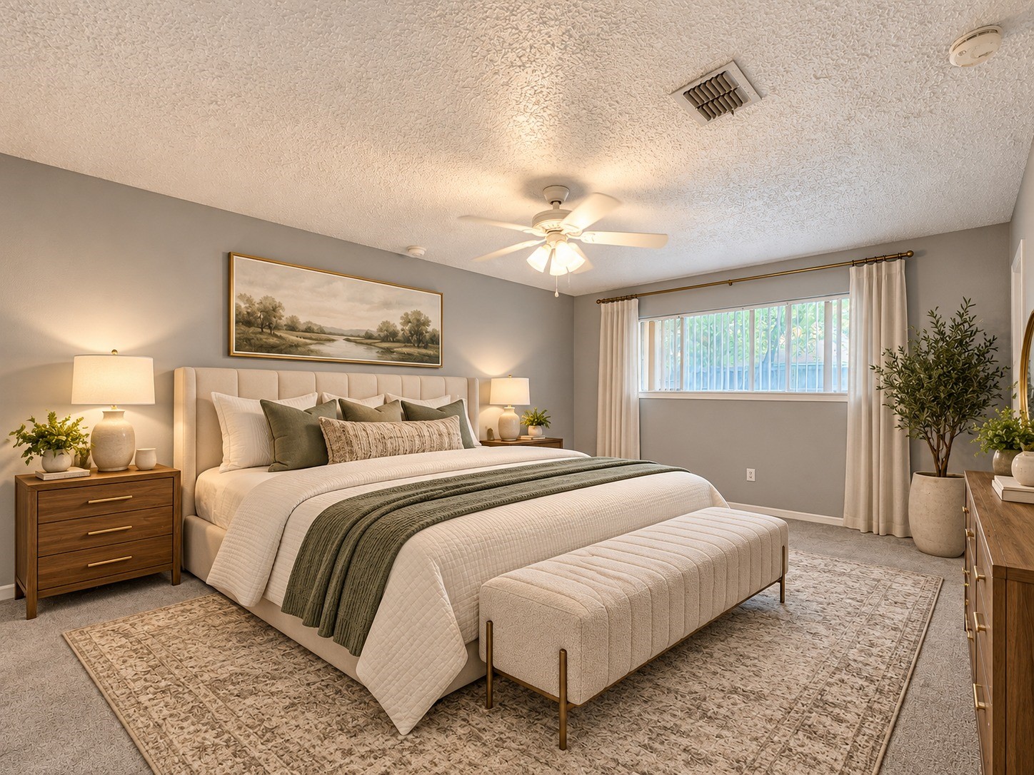Primary Bedroom - Virtually Staged --