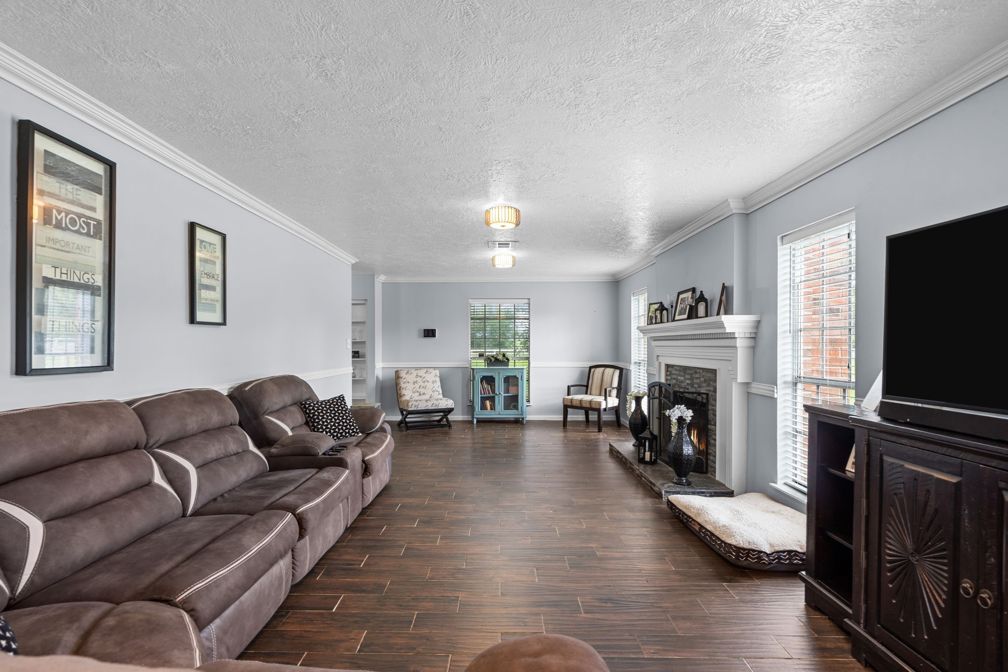 Expansive living room. Expansive living room.
