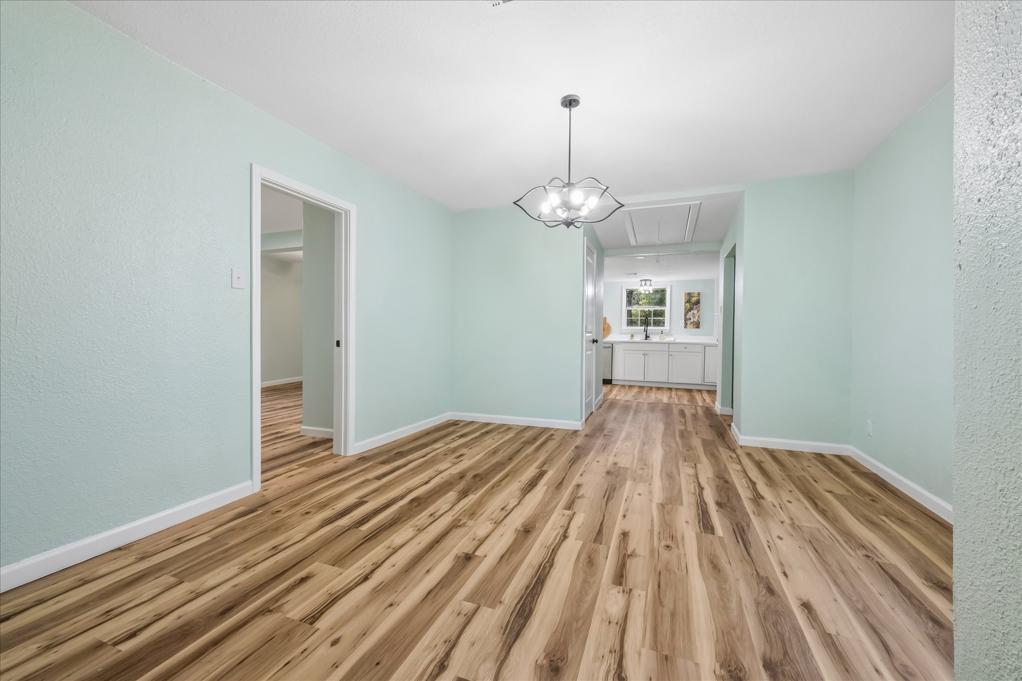 Open dining area with easy flow into the kitchen.
