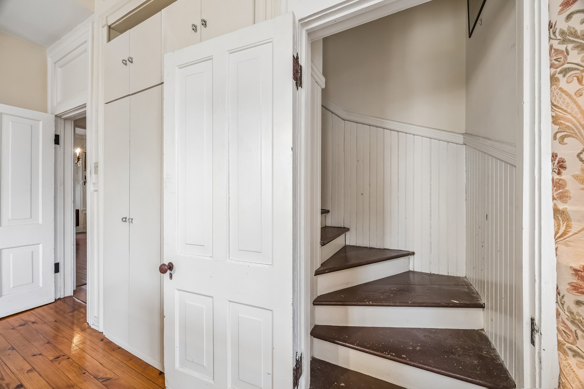 Surprise staircase in the kitchen
