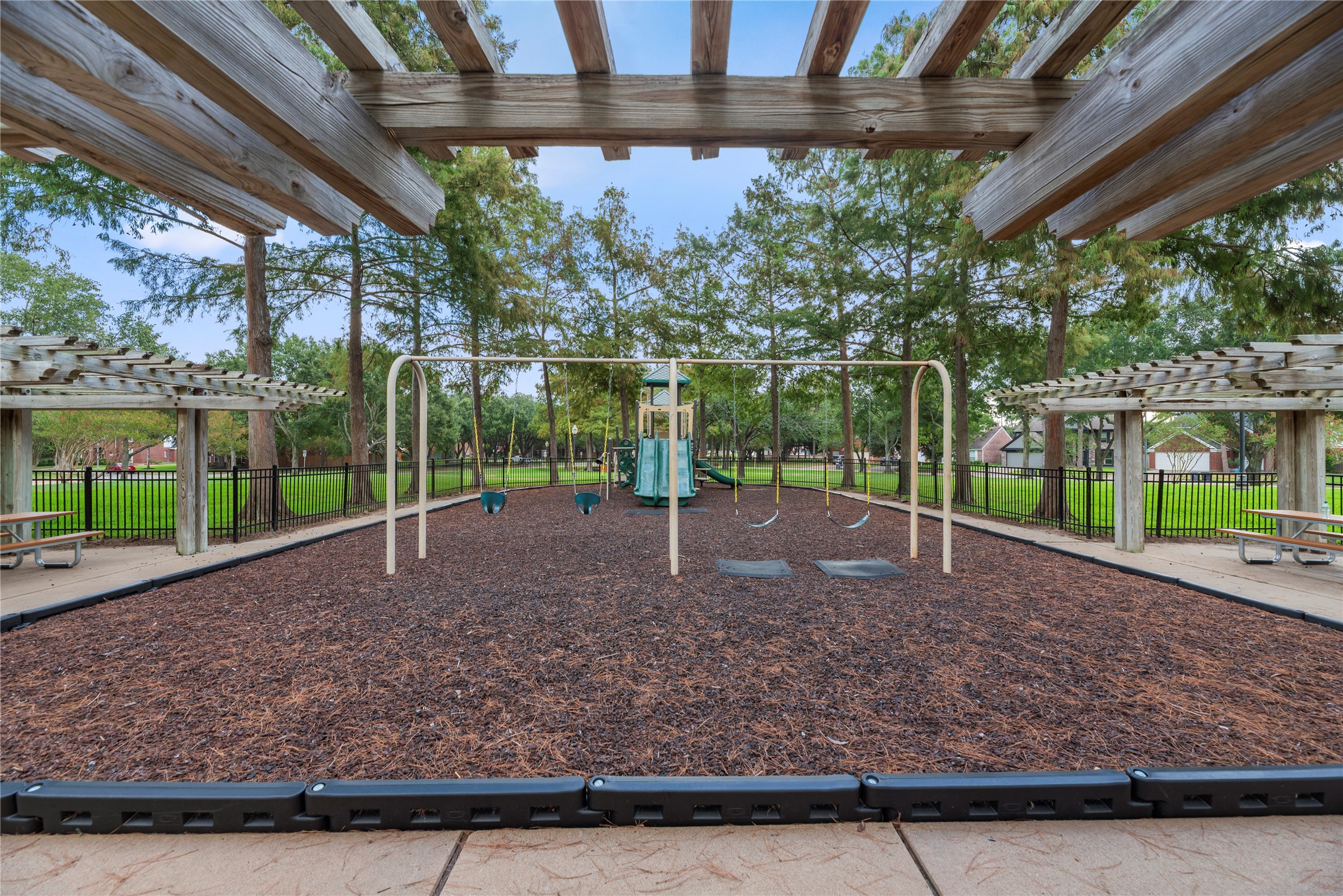 Charming community playground nearby.
