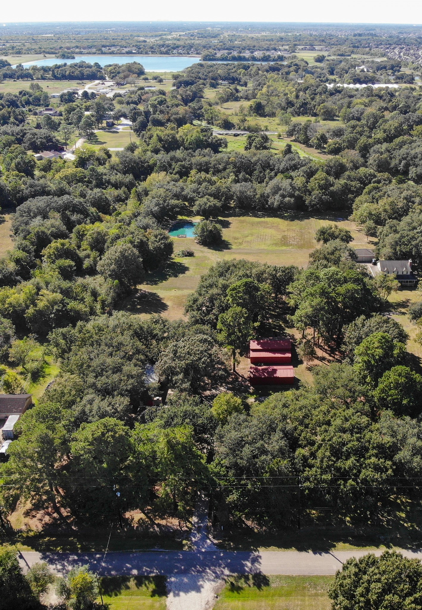 Aerial view from front of property