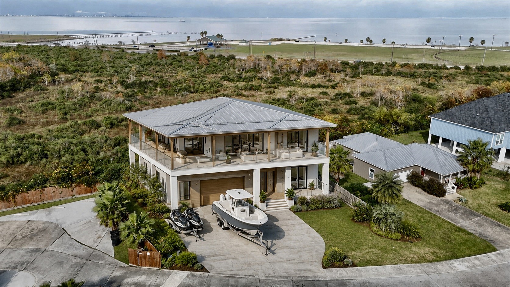 AI Rendering for vision of home to be built to maximize the water view