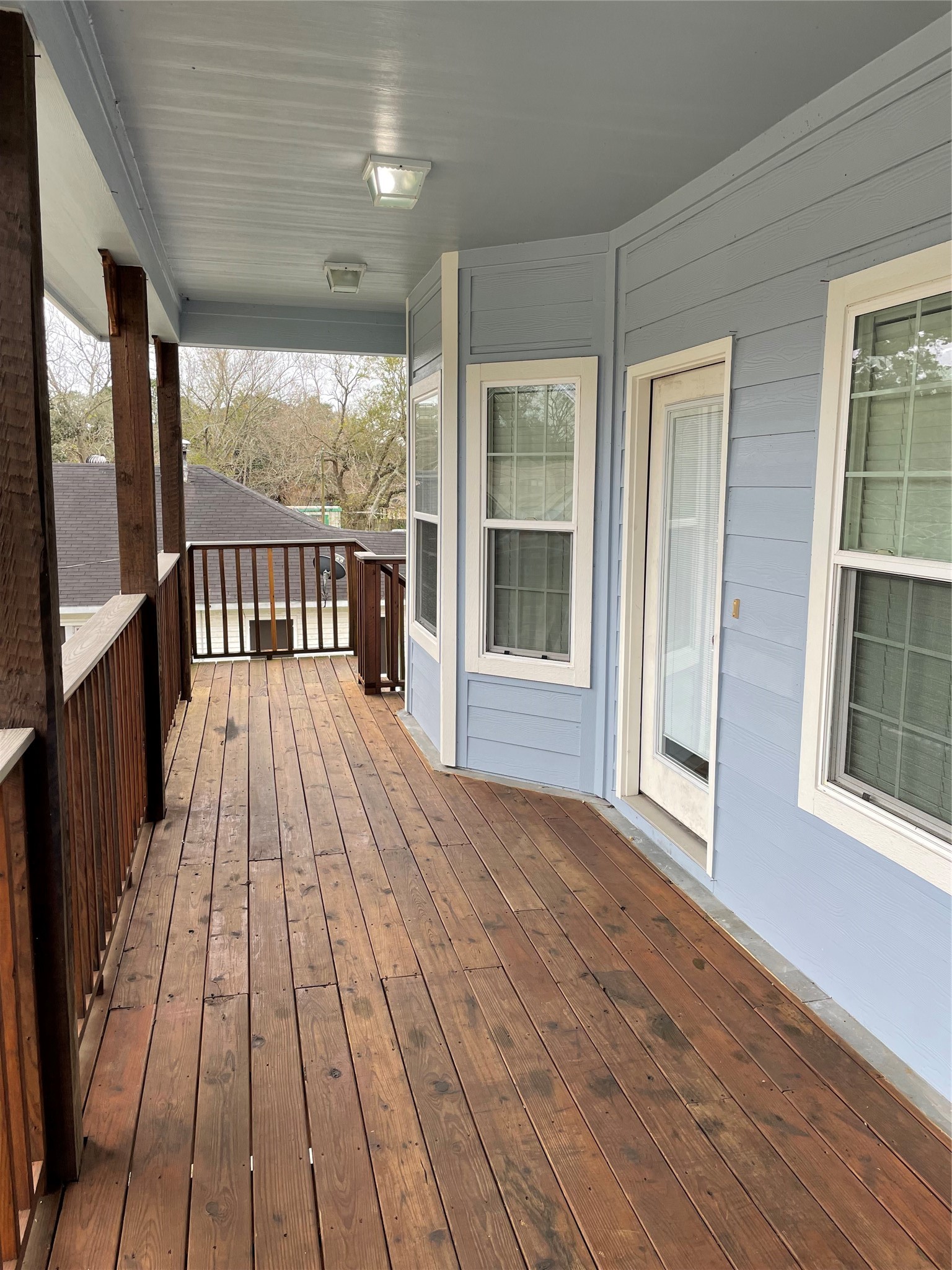Unit B front deck
