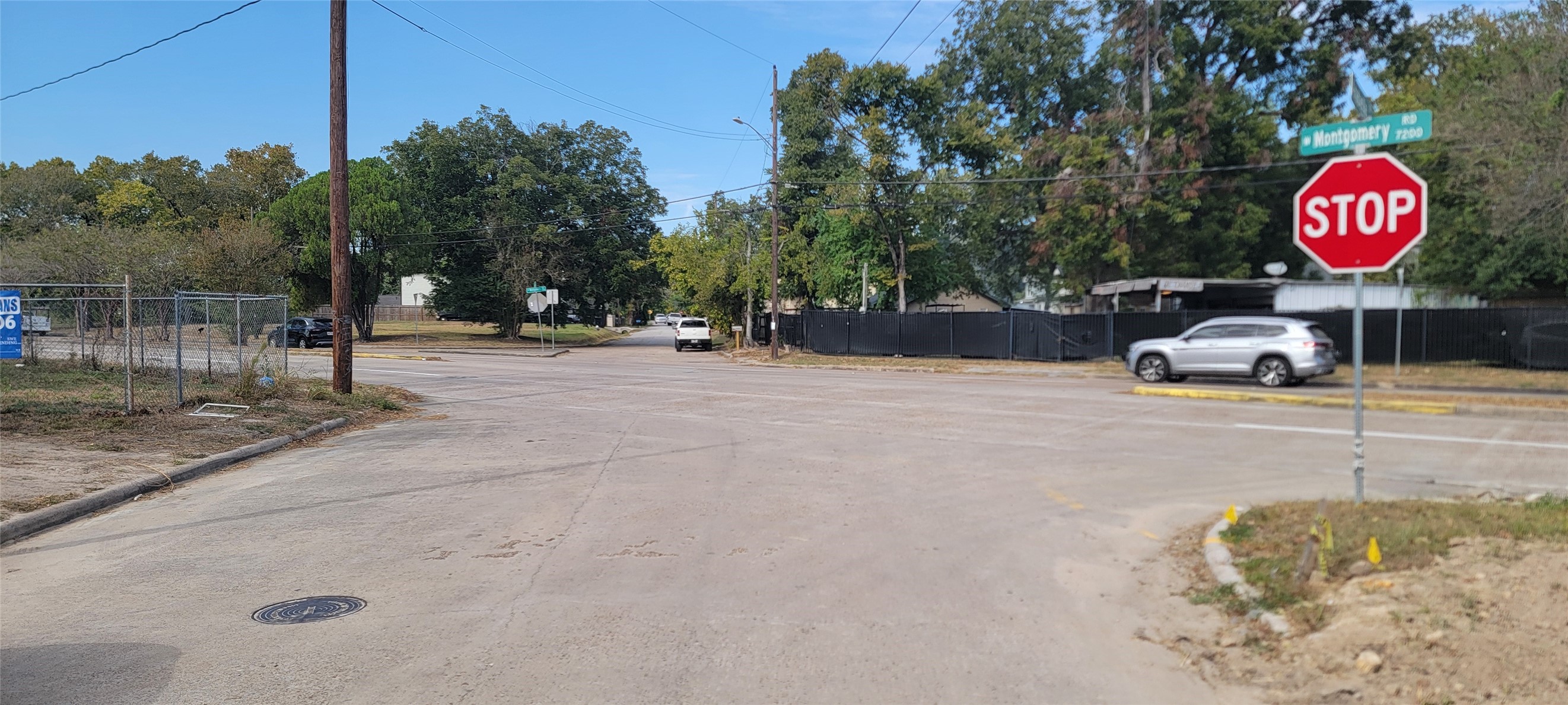 Down the street