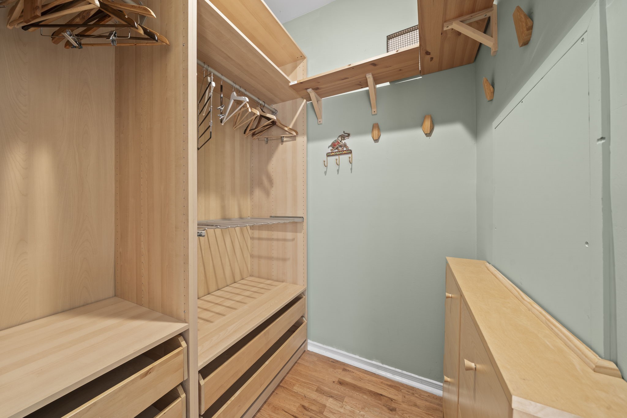 Primary closet