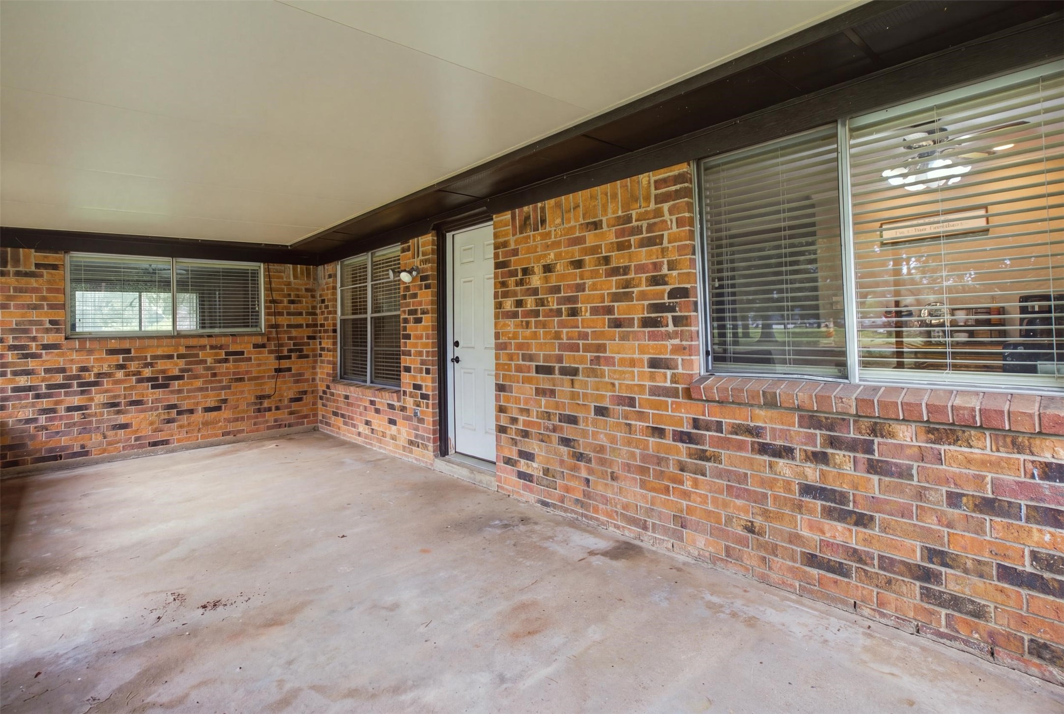 Screened in back patio