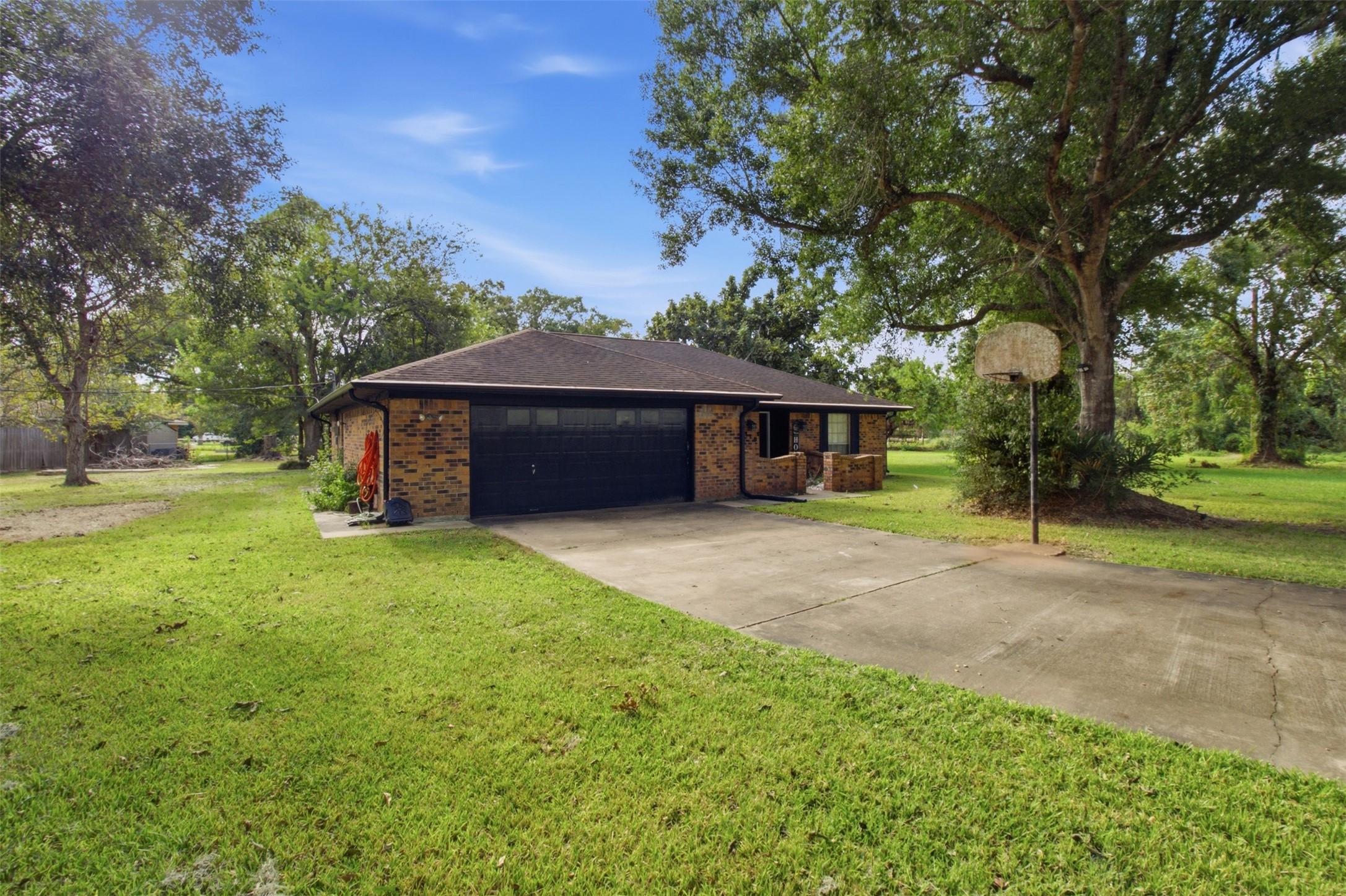 Home sits on over 1/2 acre