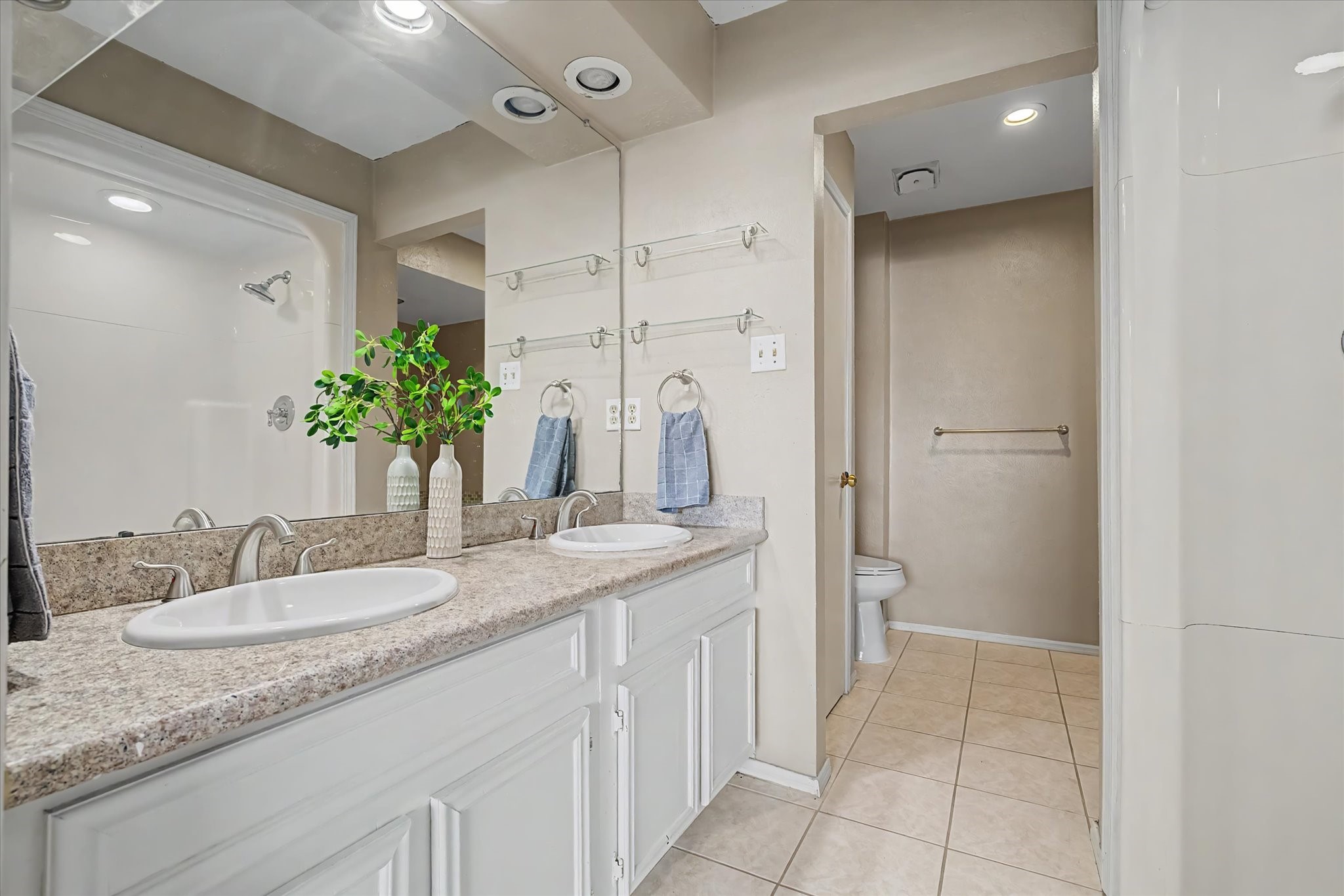 Another angle of the primary bathroom