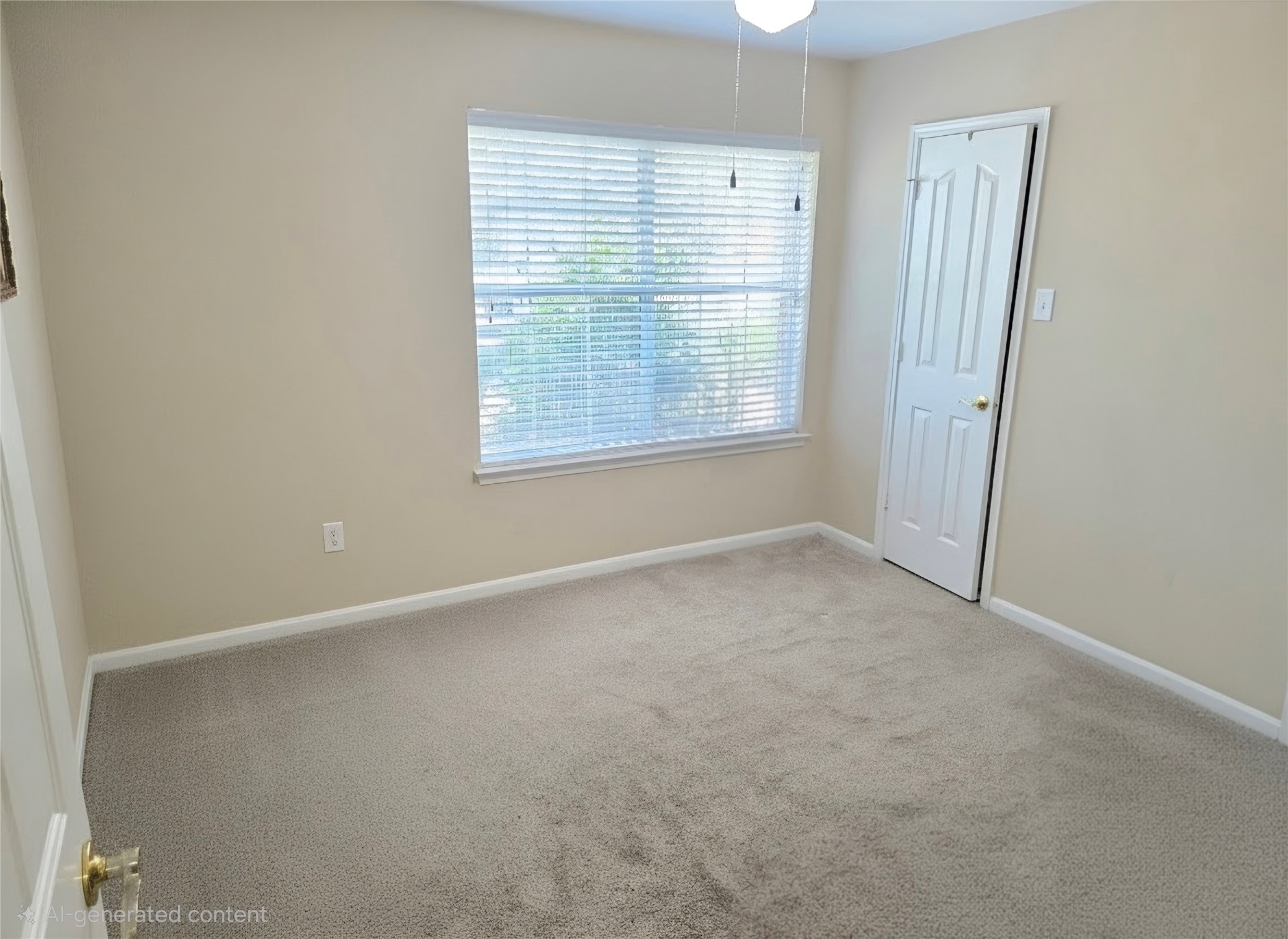 AI generated photo showing the guest room with no furnishings