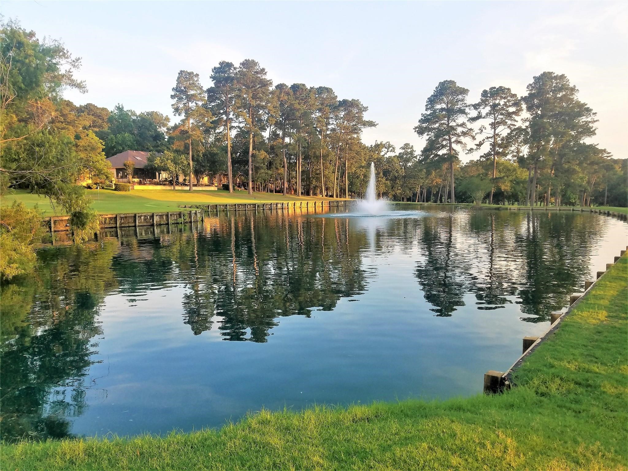One of many beautiful holes of the 27 hole golf course in April Sound