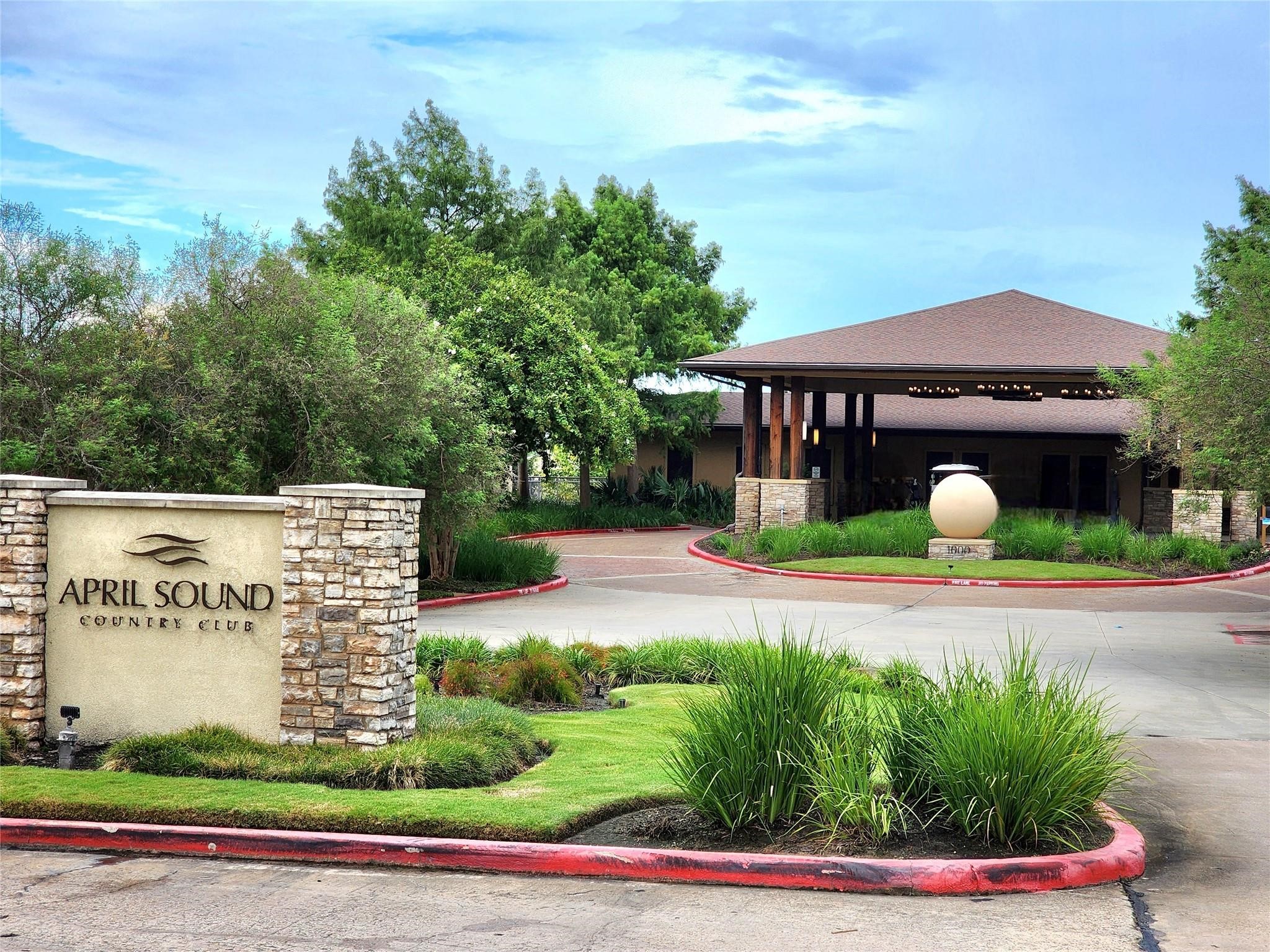 The beautiful April Sound Country Club with activities and amenities galore!