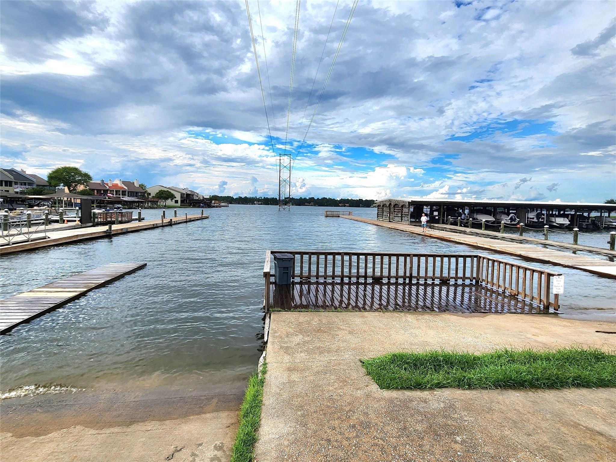 Boat ramp, and boat slips available at the marina inside the neighborhood