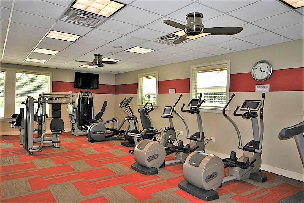 Fitness center and lots of fitness classes available