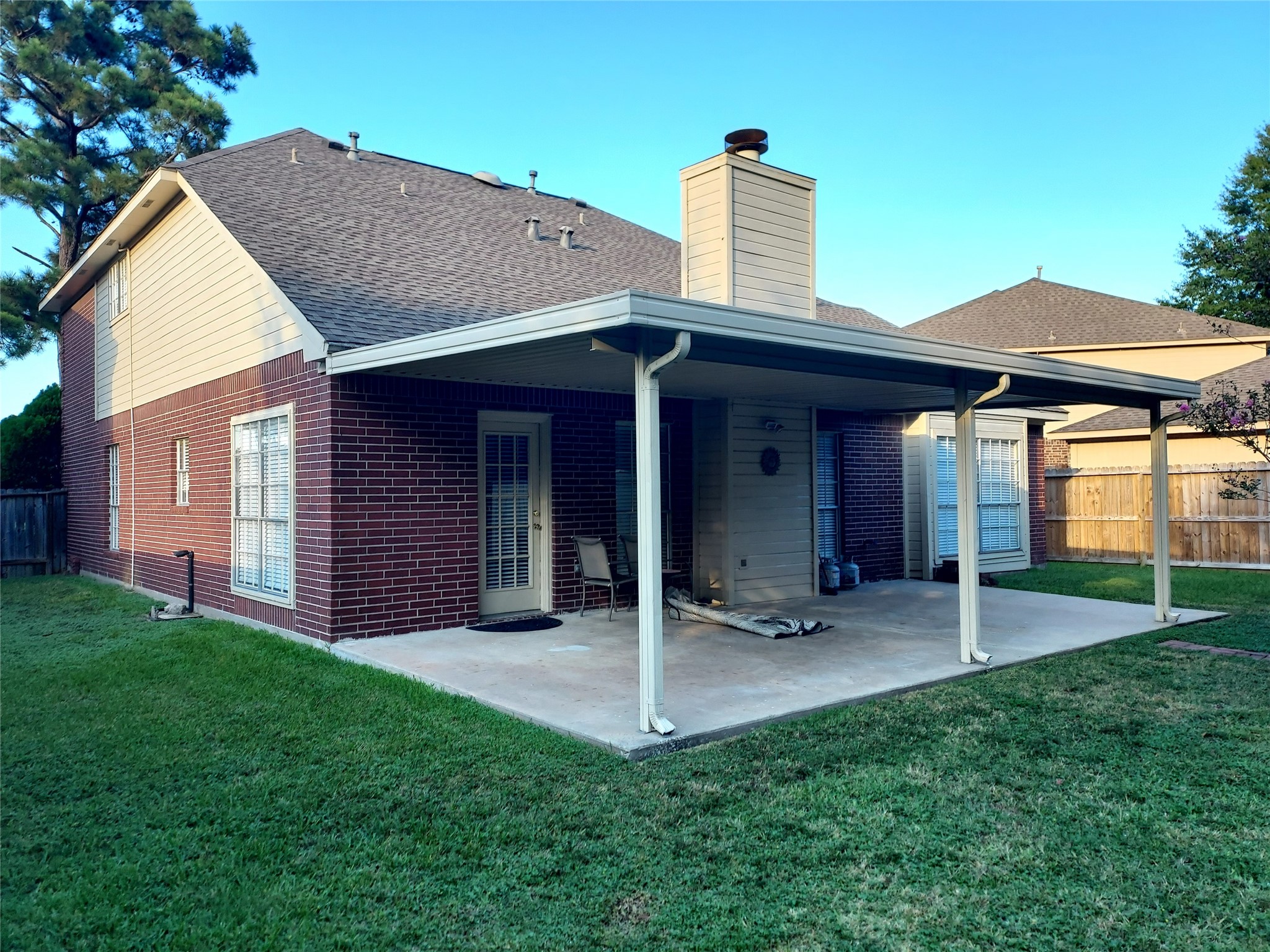 Large covered patio