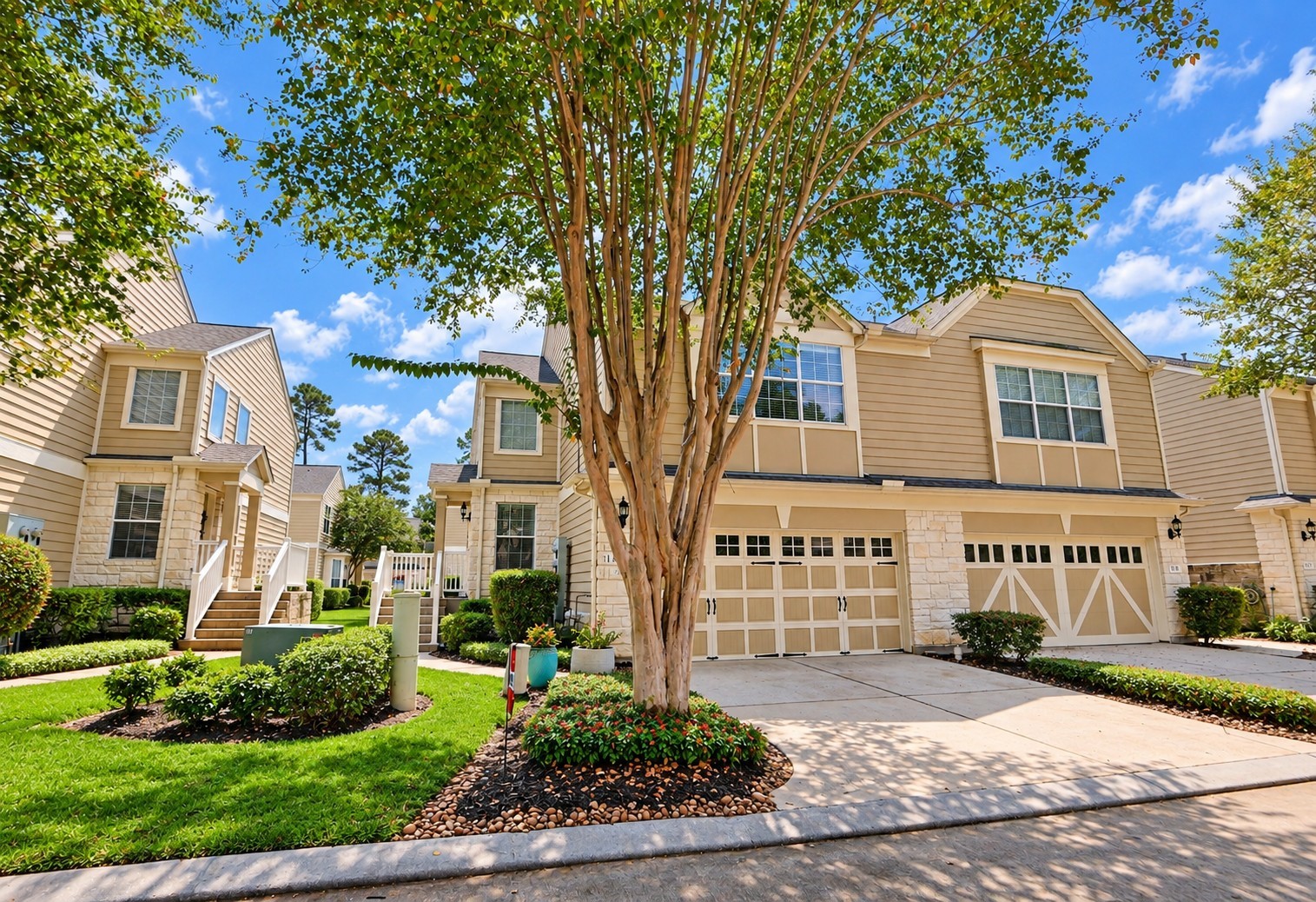 You'll love having several parking options; 2-car garage, double-wide driveway and 2 guest parking areas nearby.