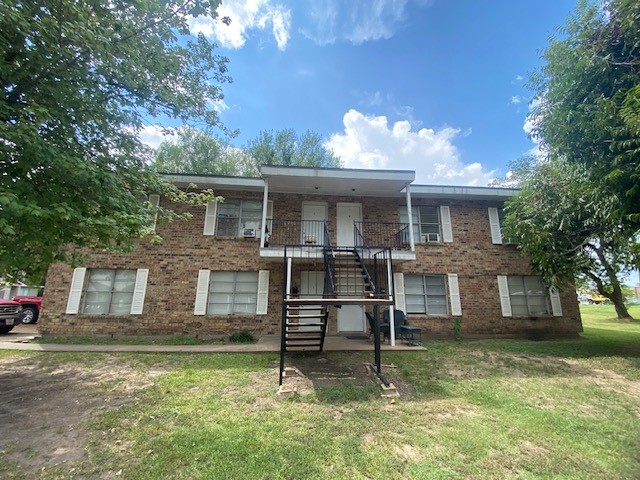Front of the fourplex.