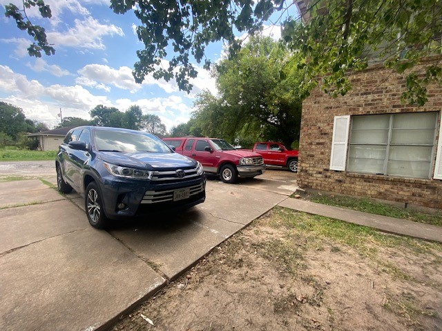 Parking area for tenants.
