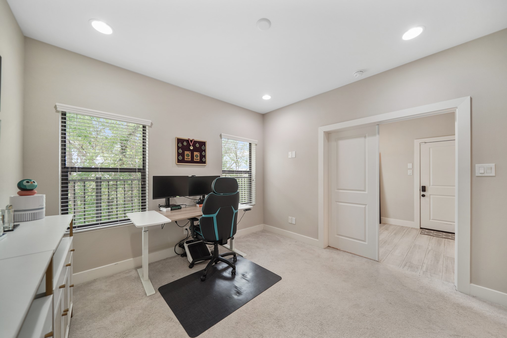 This first floor suite is perfect as a guest room, home office, etc.