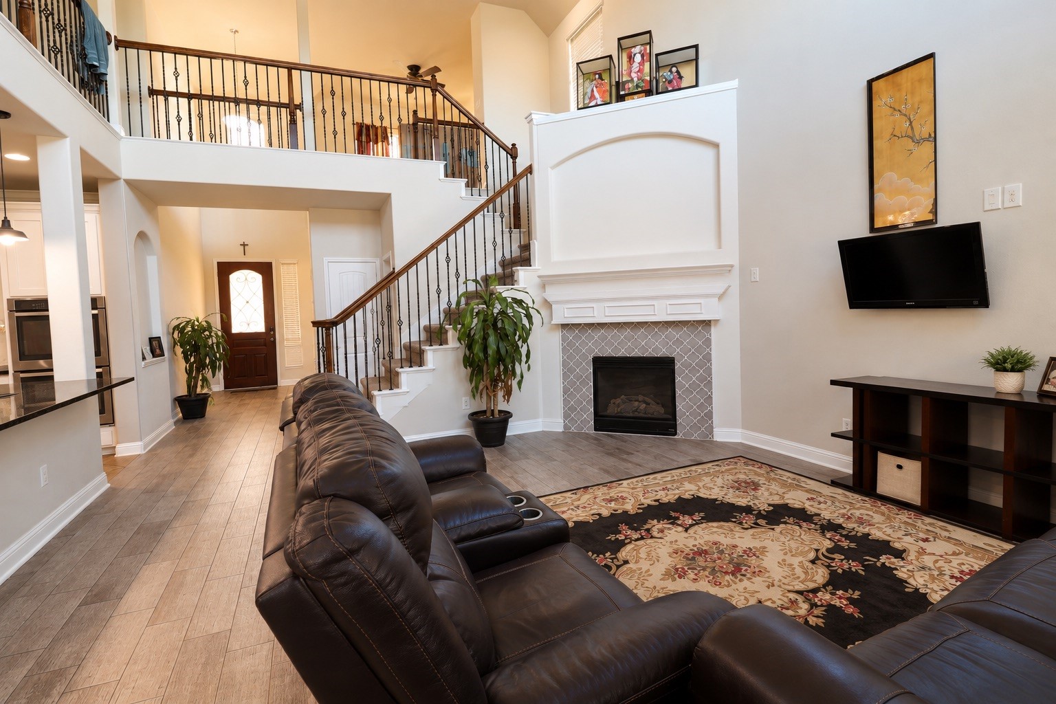 Fireplace for cozy and cold nights to keep the family warm