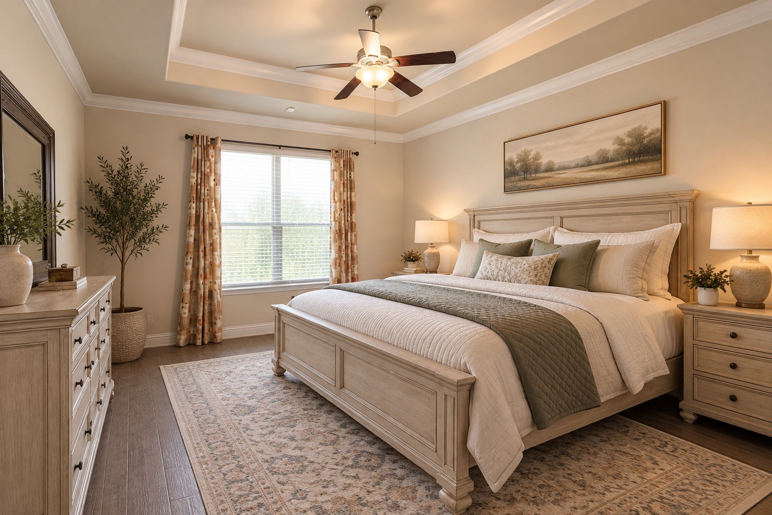 Master Suite with all the bells and whistles, Trey ceilings