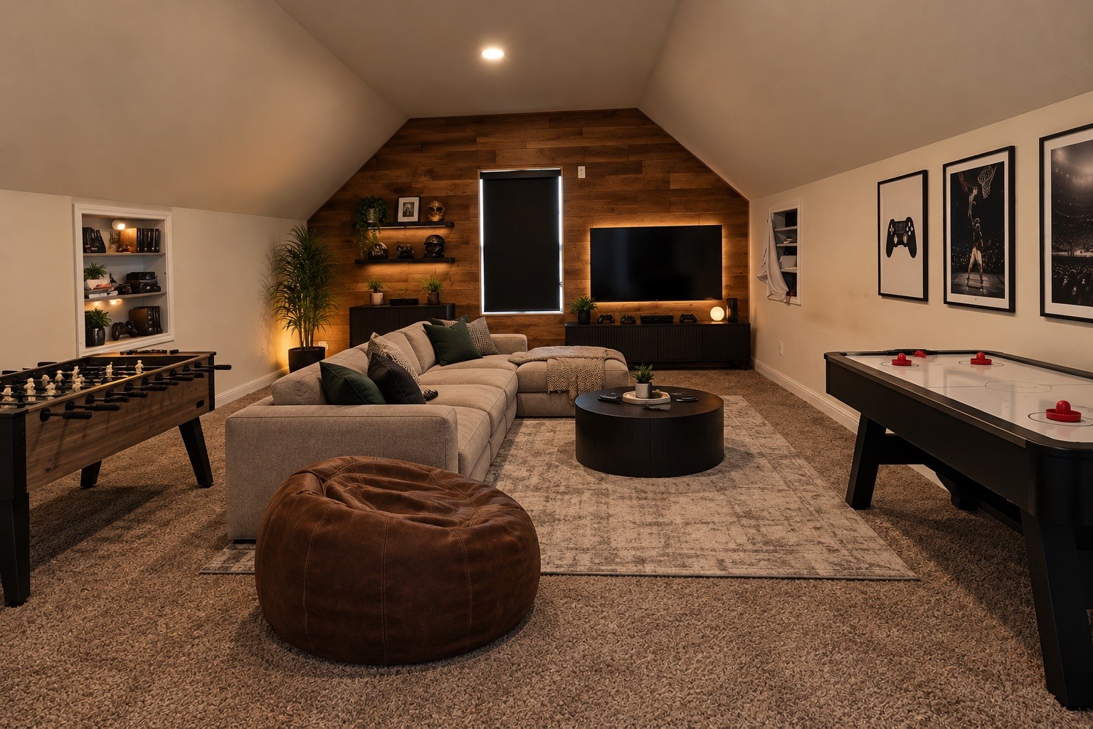 Movie night for the entire family in the Theatre Room