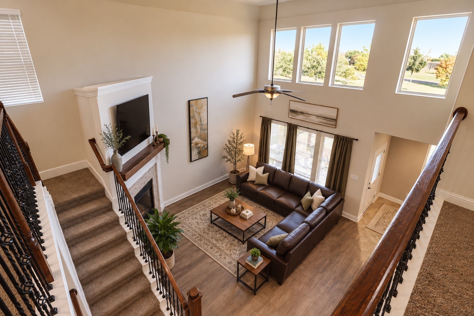 View of high ceilings which brings natural lighting