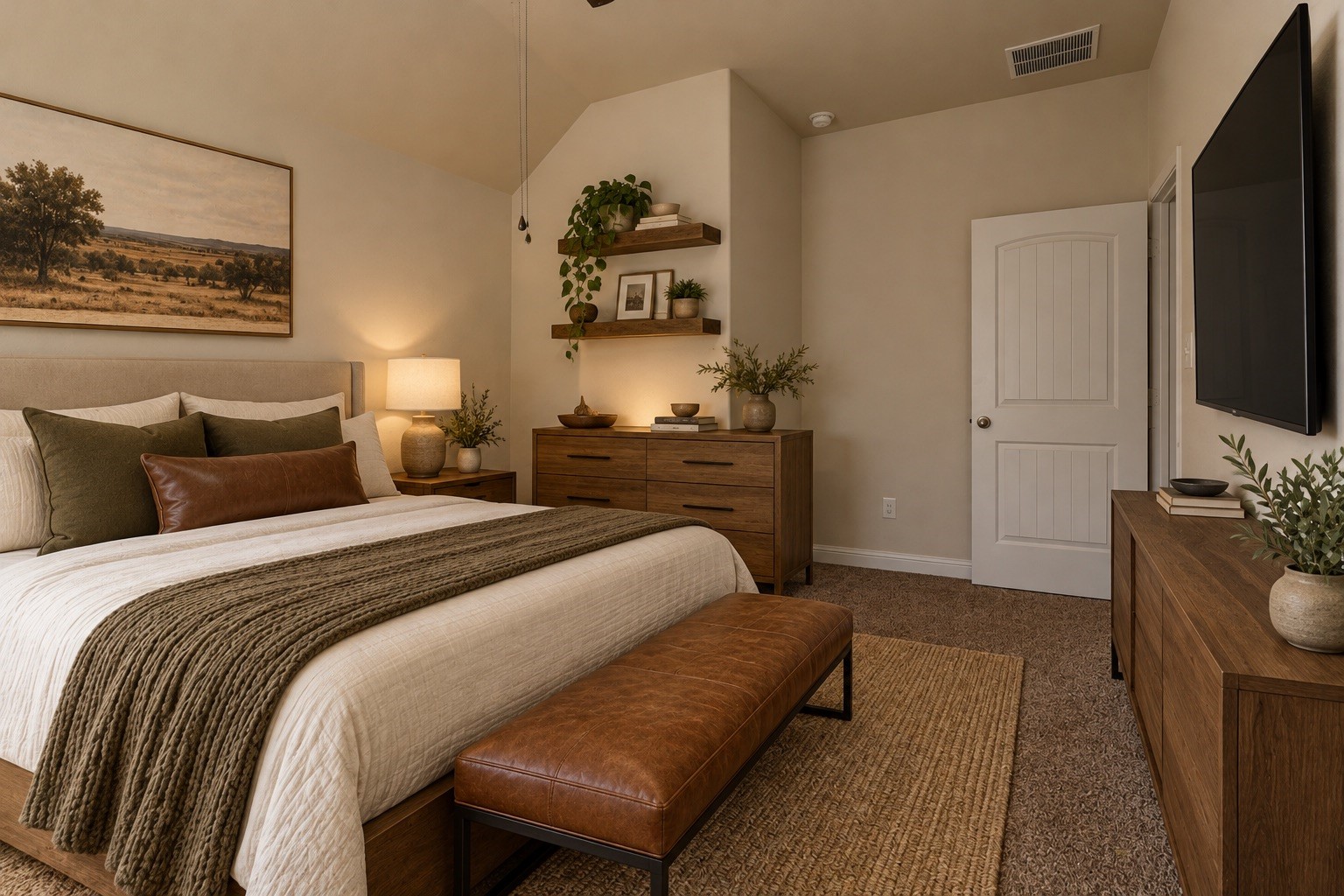 Secondary bedroom upstairs, walk in closets