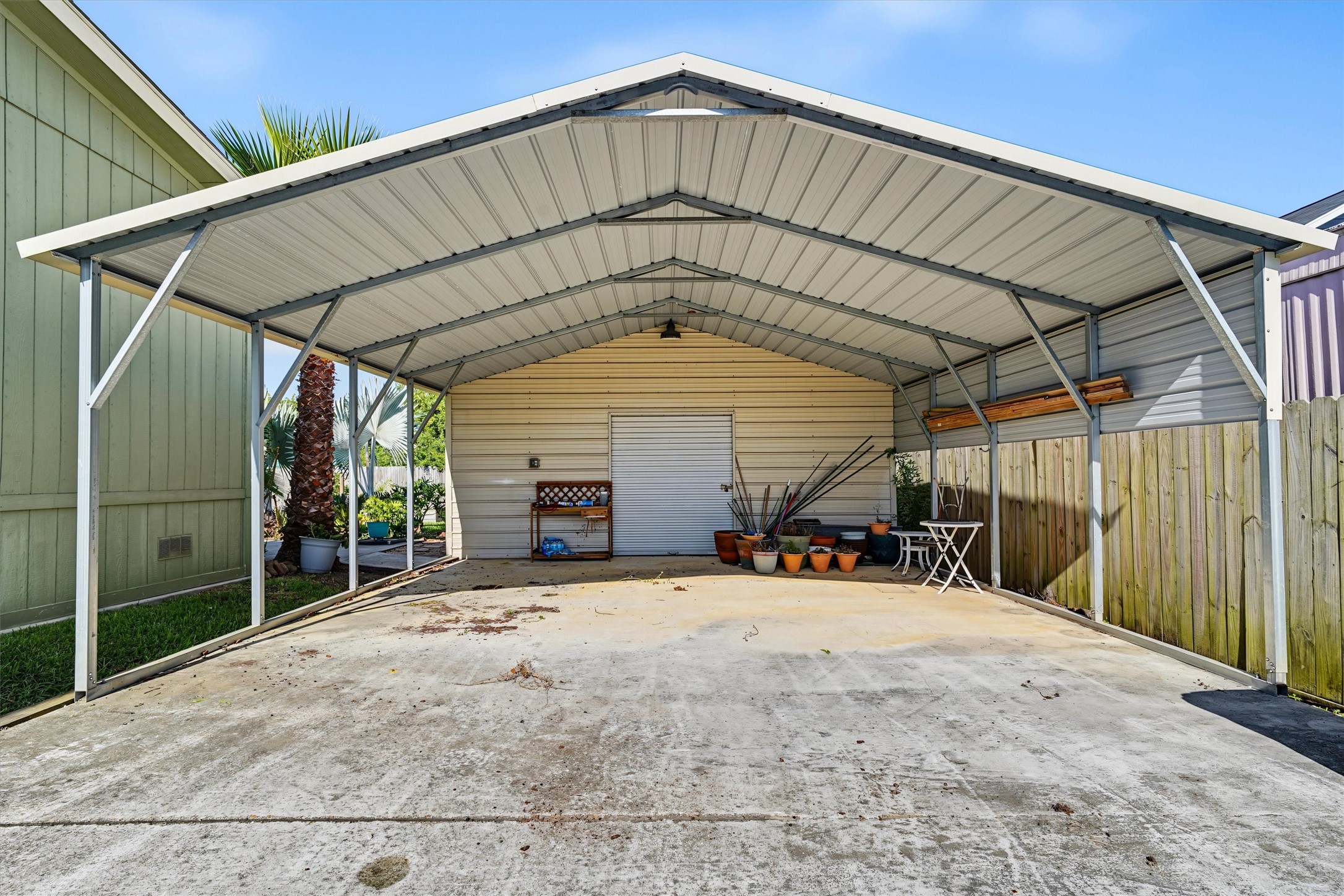 Spacious Covered Carport  Convenient covered parking provides plenty of room to protect vehicles from the elements while offering easy access to the home and garage