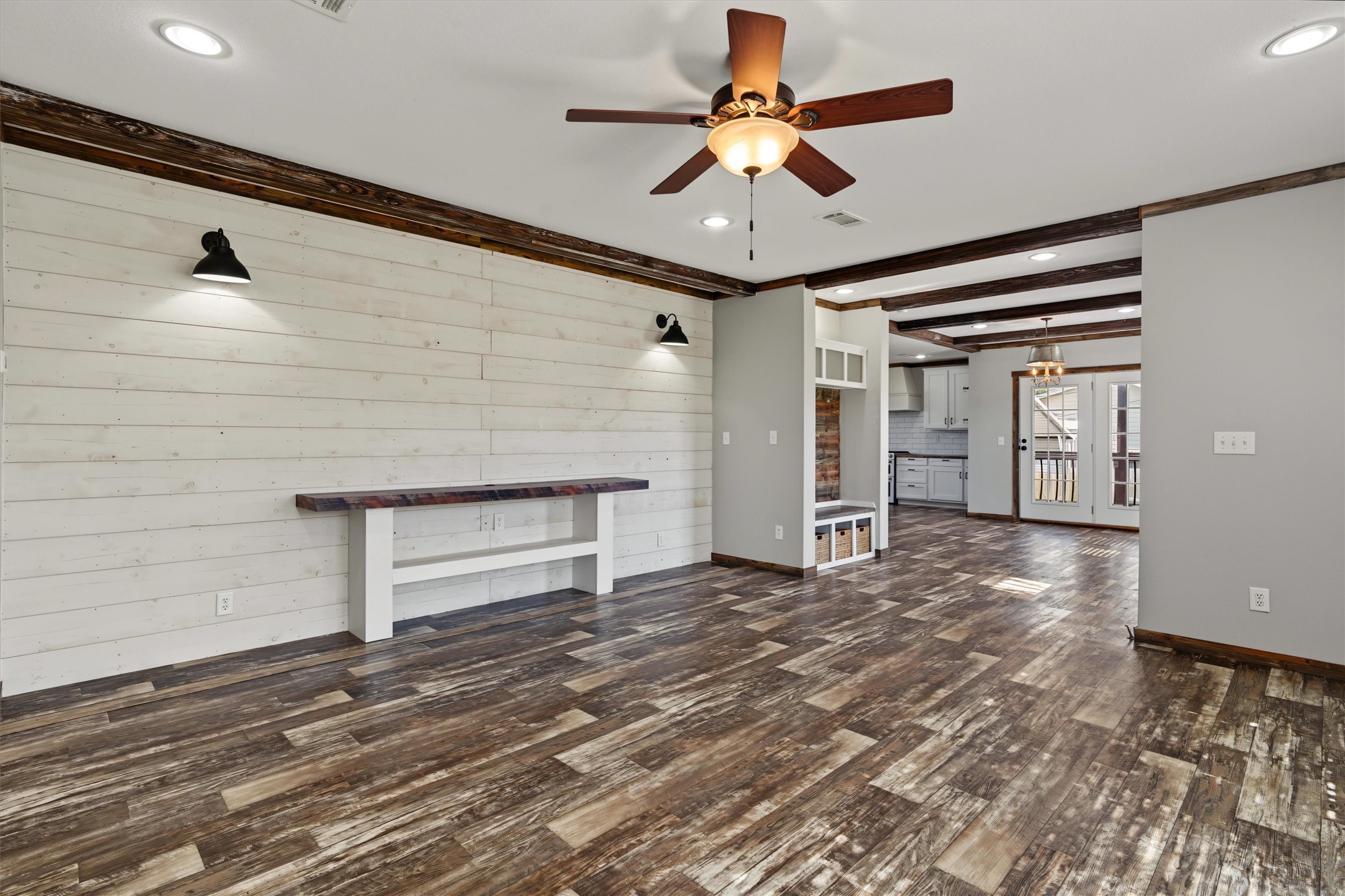 Open-Concept Living, Dining & Kitchen  Enjoy the seamless flow between the spacious living area, dining room, and kitchen, creating an inviting space perfect for everyday living and entertaining