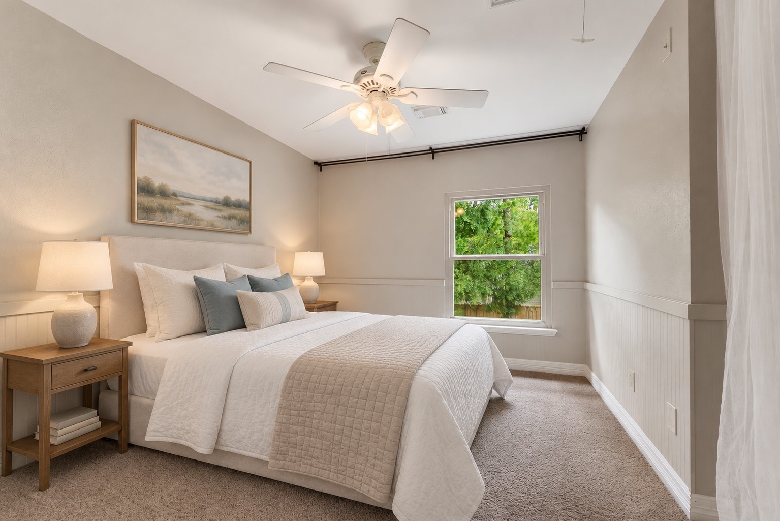 Virtual Staged Secondary Bedroom