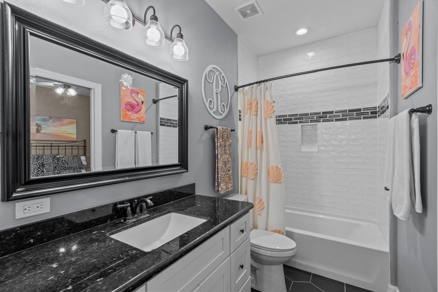 guest bathroom with stunning finishes