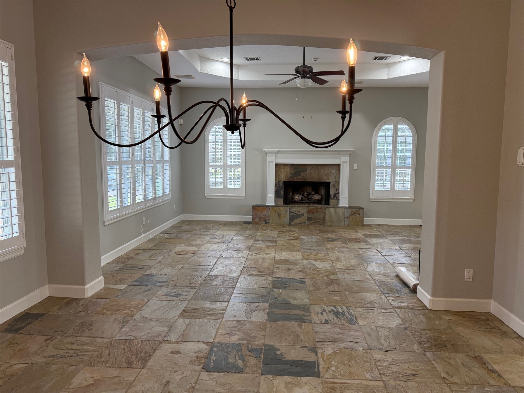 Dining and living room