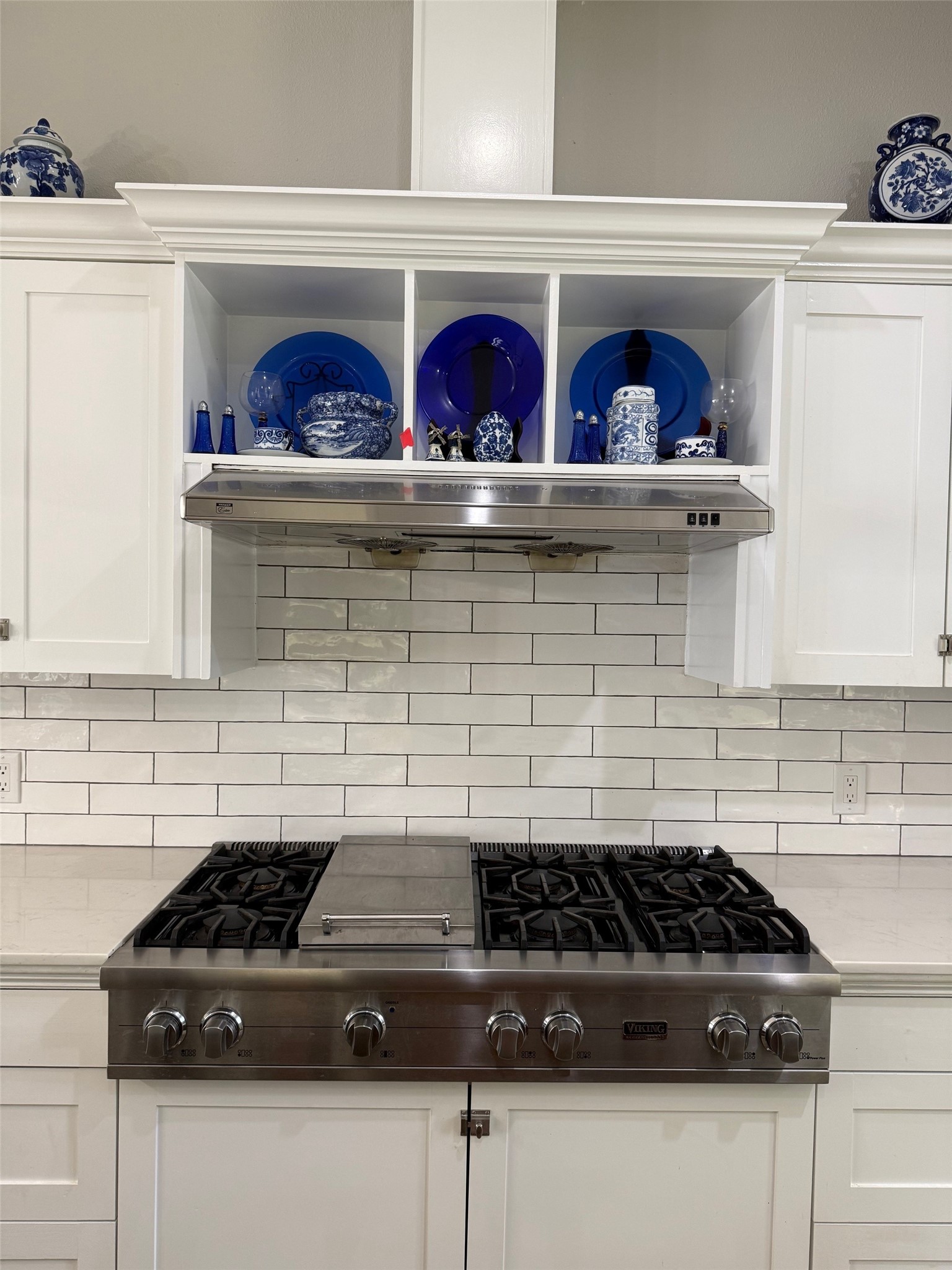 Kitchen features Viking appliances