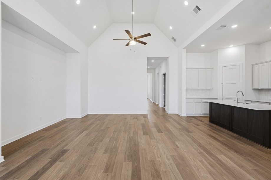 Open Dining Room & Living Space