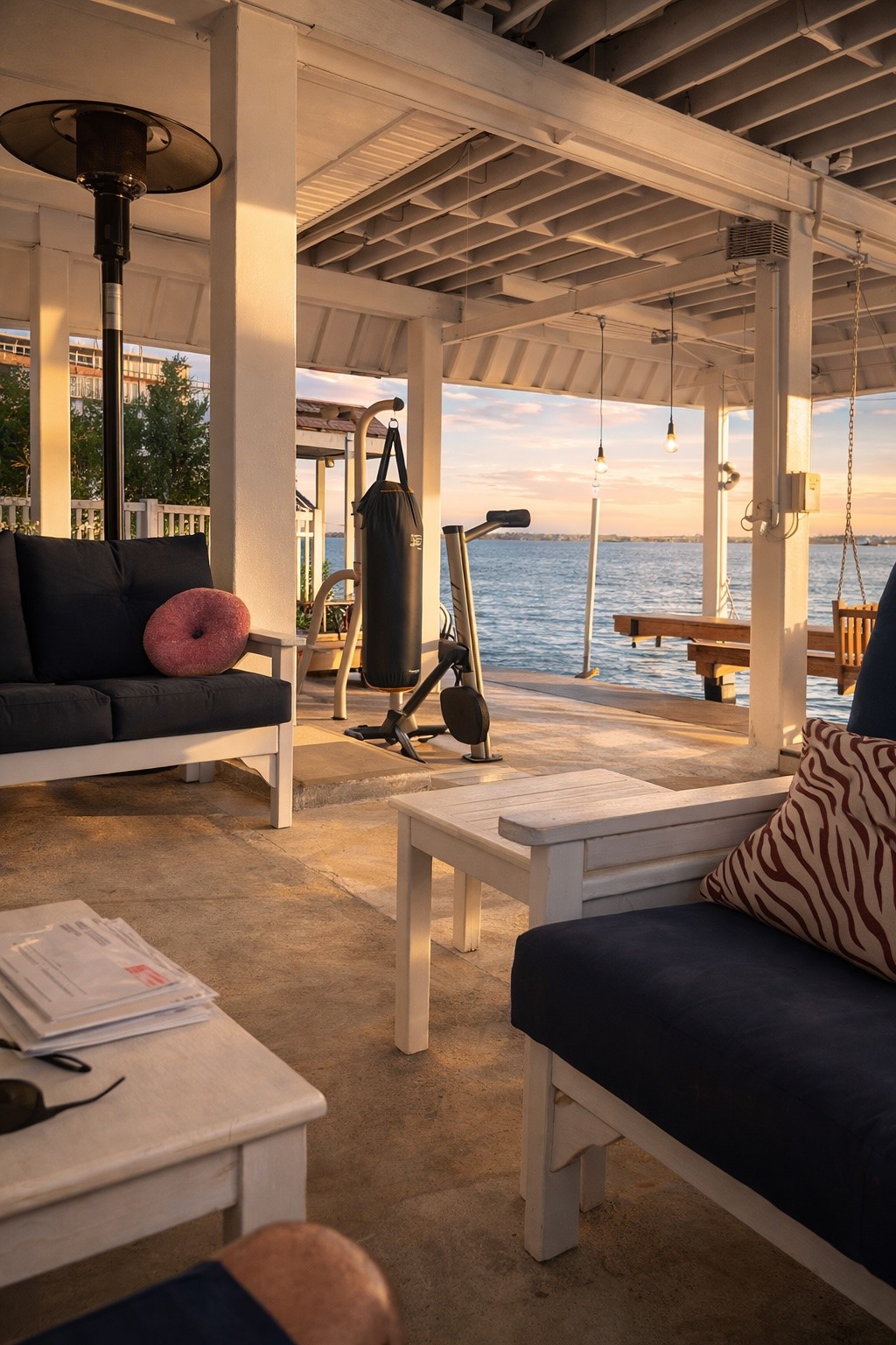 Covered patio and outdoor living area Covered patio and outdoor living area