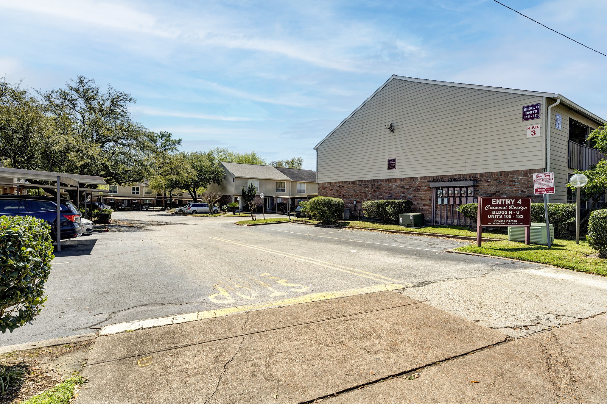 Entrance into community.