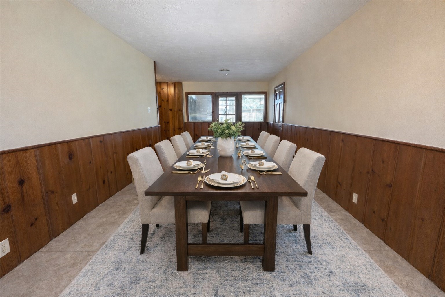 VIRTUALLY STAGED to show possible furniture layout