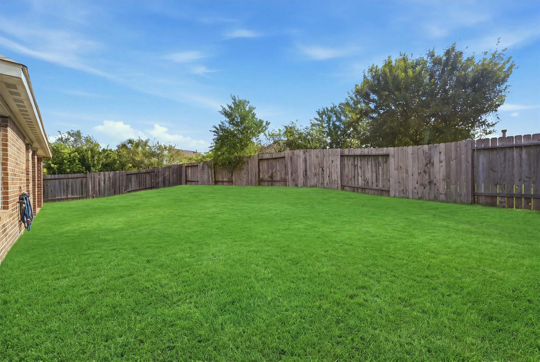 Backyard views.