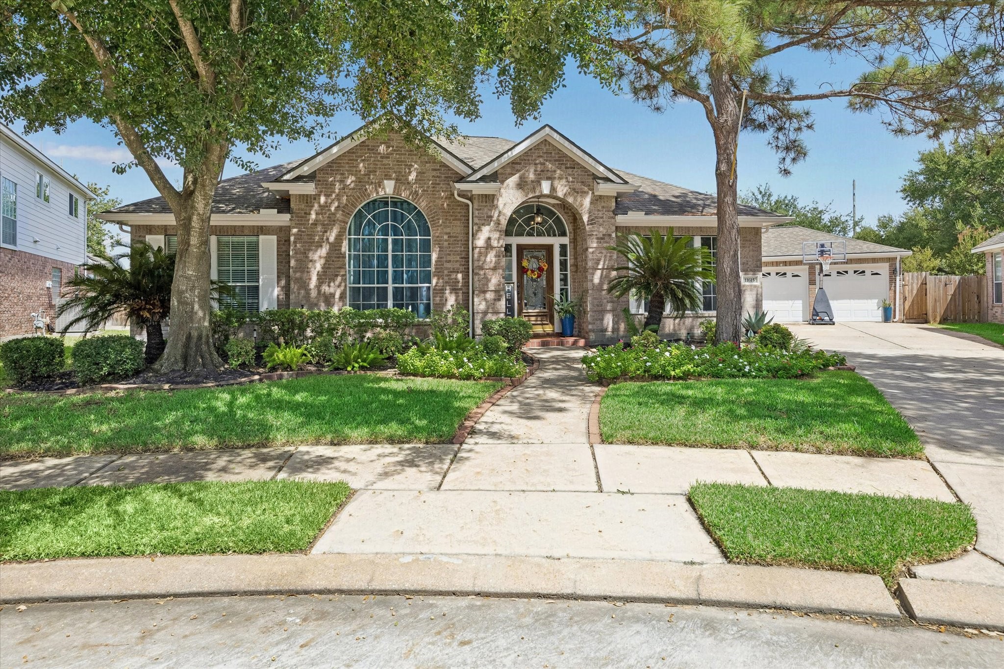 Located on a prime cul-de-sac, corner lot.