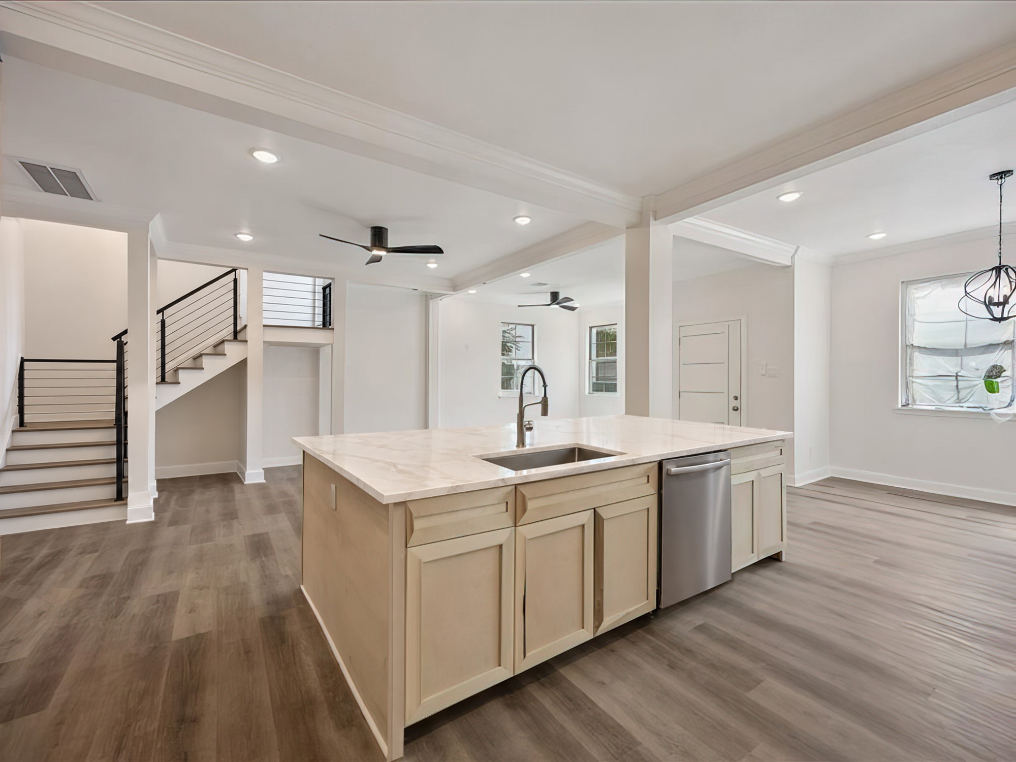 *Virtually staged stairs & railing*